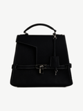 Ache Gia in Black — handmade leather top-handle bag