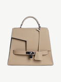 Ache Gia in Beige — handmade leather top-handle bag