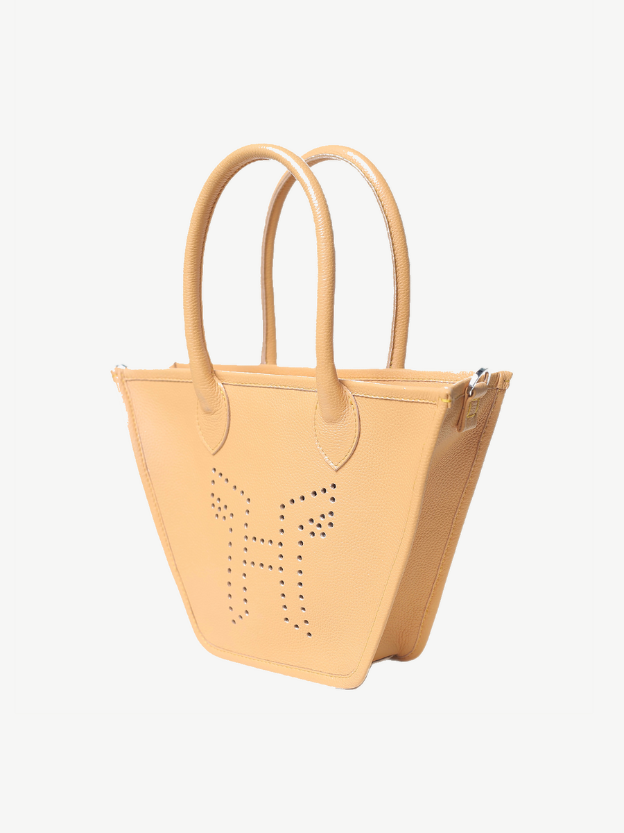 Mr Alber Crane XS Ochre — handmade leather tote by Ache