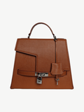 Ache Gia in Cognac — handmade leather top-handle bag