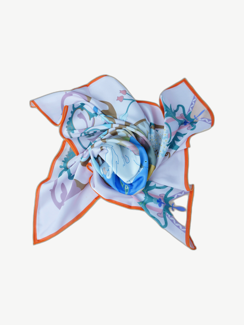 Ache Barcelona Dreams printed scarf
