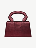 Ache Carrie in Maroon — handmade leather top-handle bag