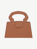 Ache Carrie in Orange — handmade leather top-handle bag