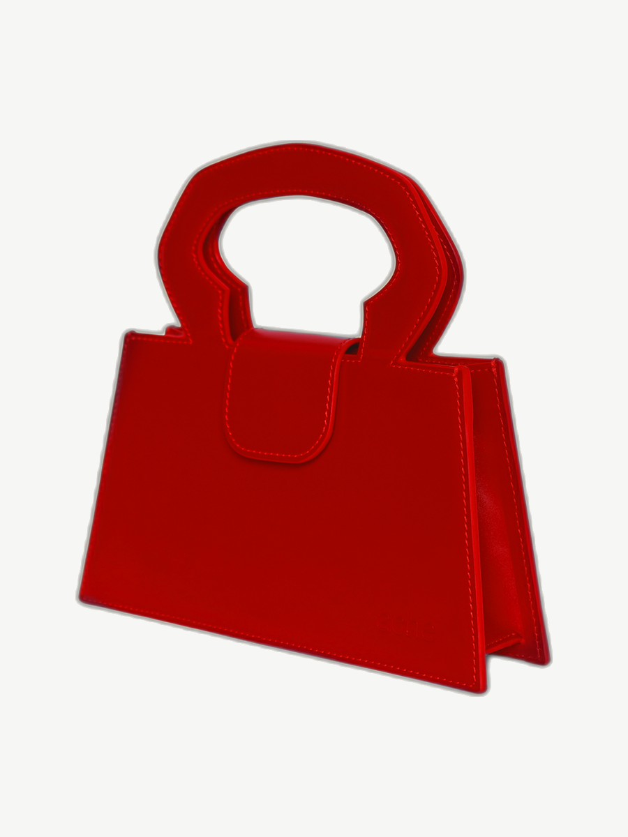 Ache Carrie in Red — handmade leather top-handle bag