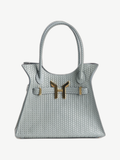 Ache Alma in Grey — handmade leather tote