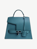 Ache Gia in Vintage Green — handmade leather top-handle bag