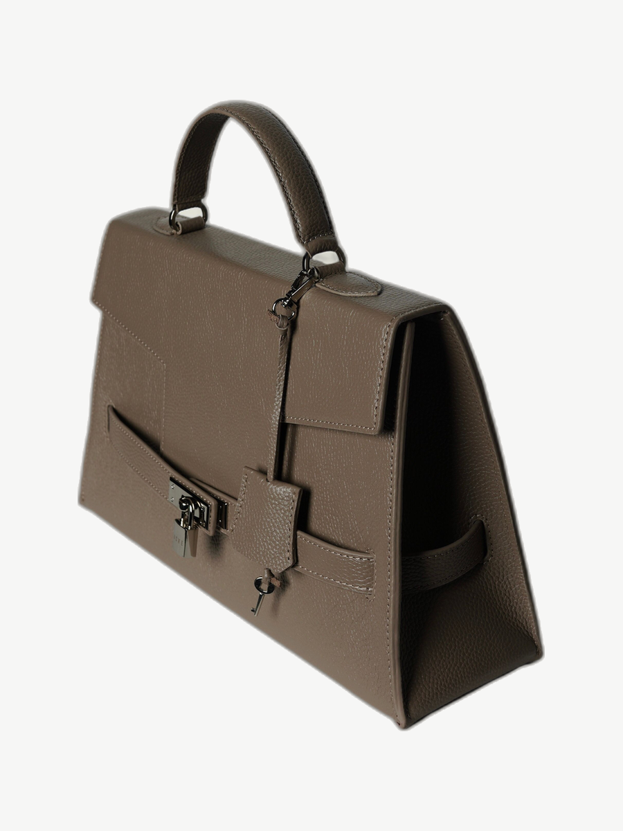Ache Gia XL in Beige — handmade leather tote