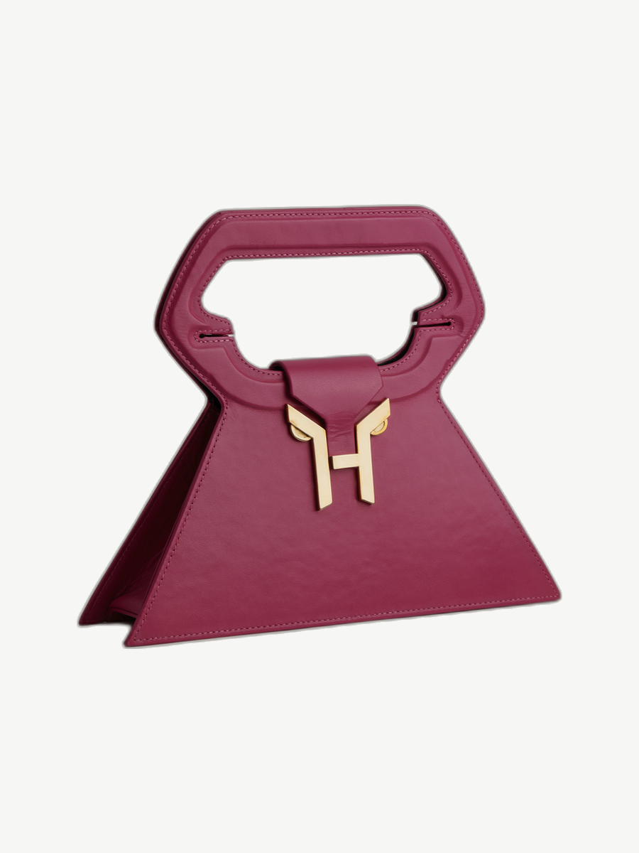 Ache Kristin in Pink — handmade leather top-handle bag