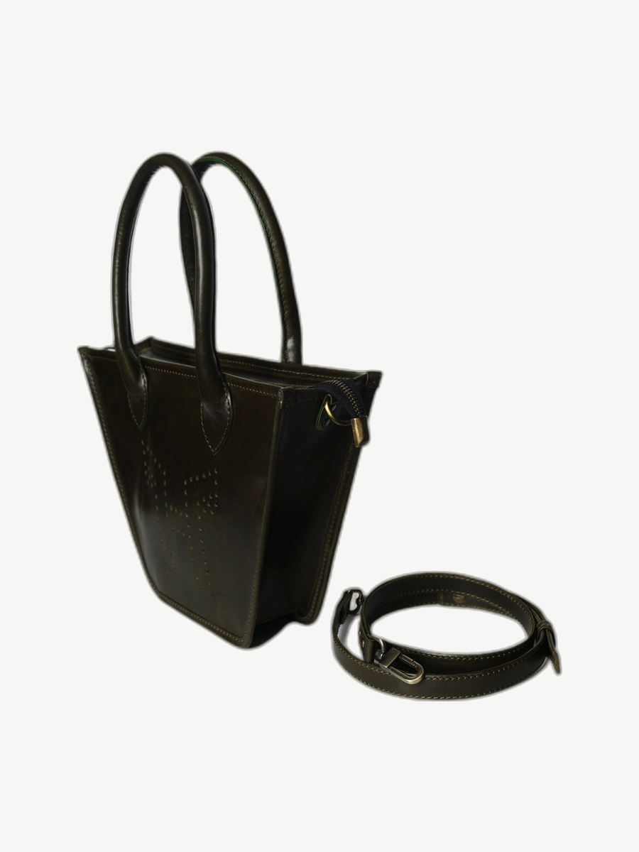 Ache Mr Alber Crane XS — handmade leather tote