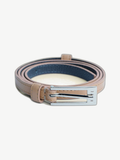 Ache handmade leather belt in beige