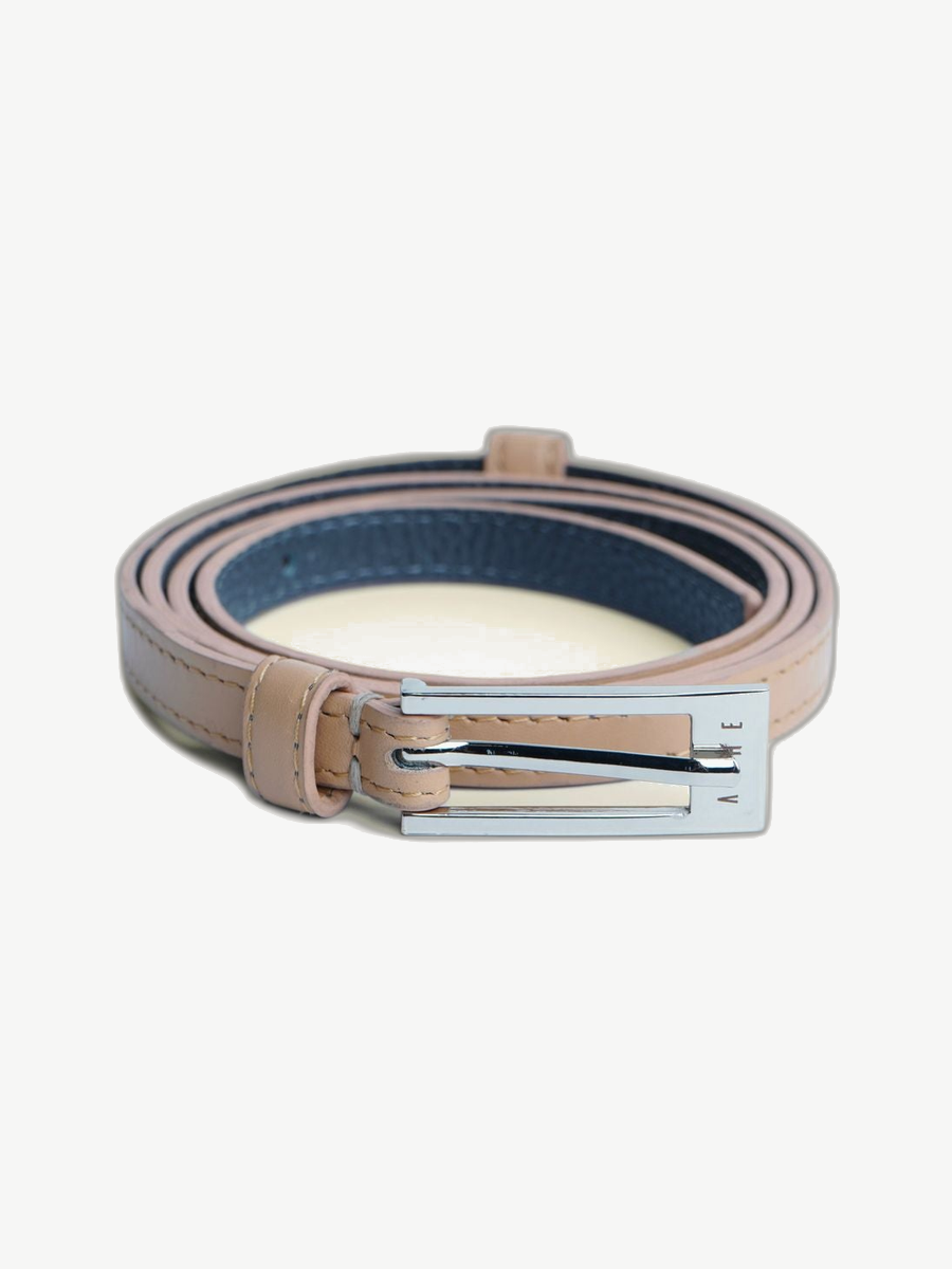 Ache handmade leather belt in beige
