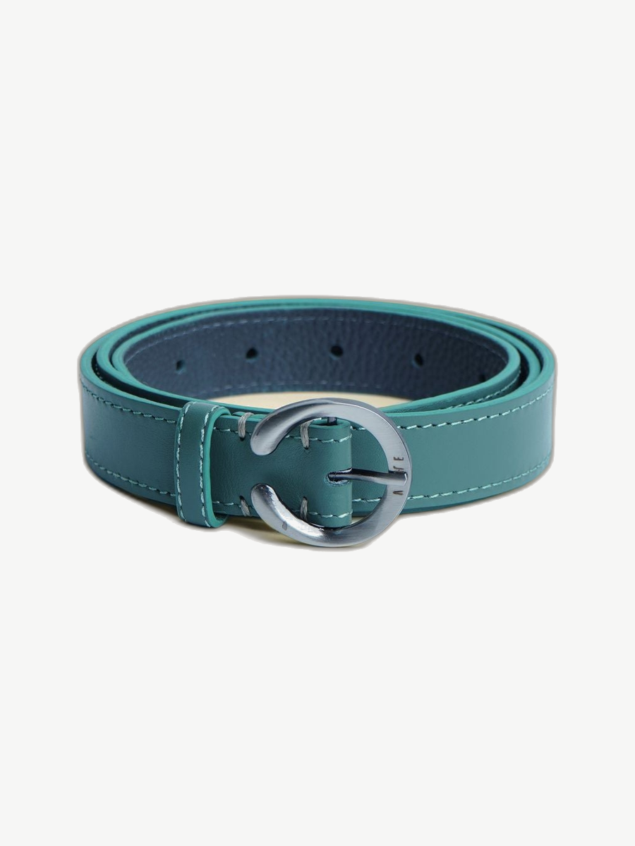Ache handmade leather belt in vintage green