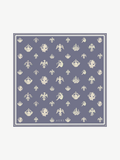 Ache signature print scarf — Cobalt Crest