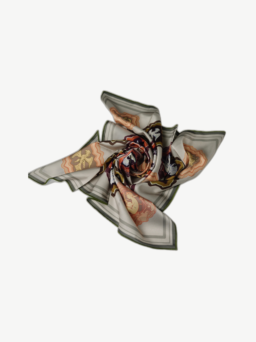 Ache signature print scarf — Sage Crest