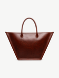 Ache Mr Alber Crane in Burgundy — handmade leather tote