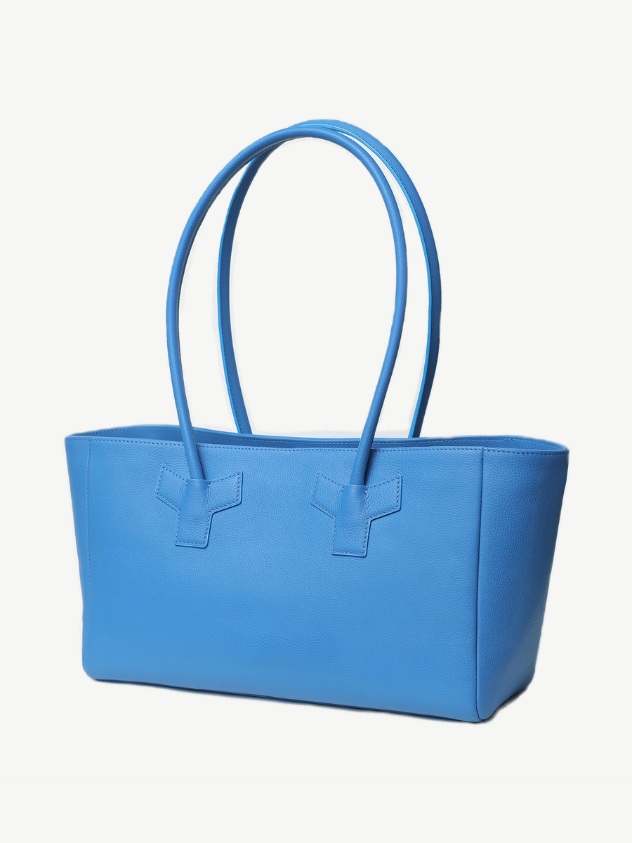 Vicky Barcelona Azure — handmade leather tote by Ache
