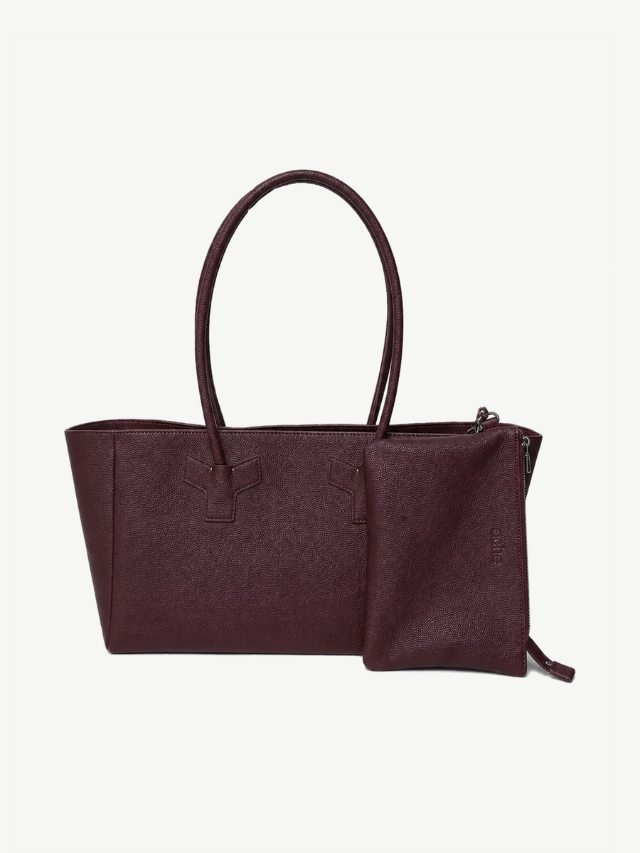 Vicky Barcelona Burgundy — handmade leather tote by Ache