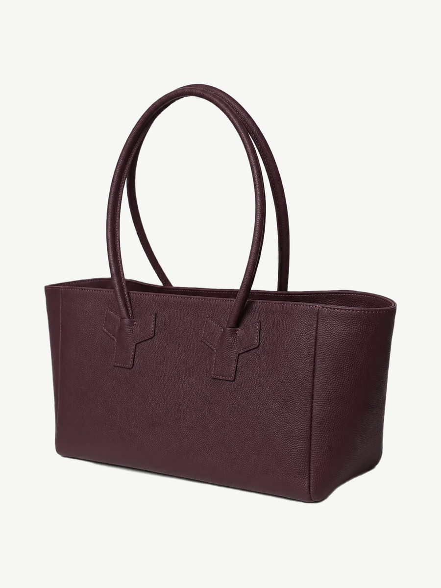 Vicky Barcelona Burgundy — handmade leather tote by Ache