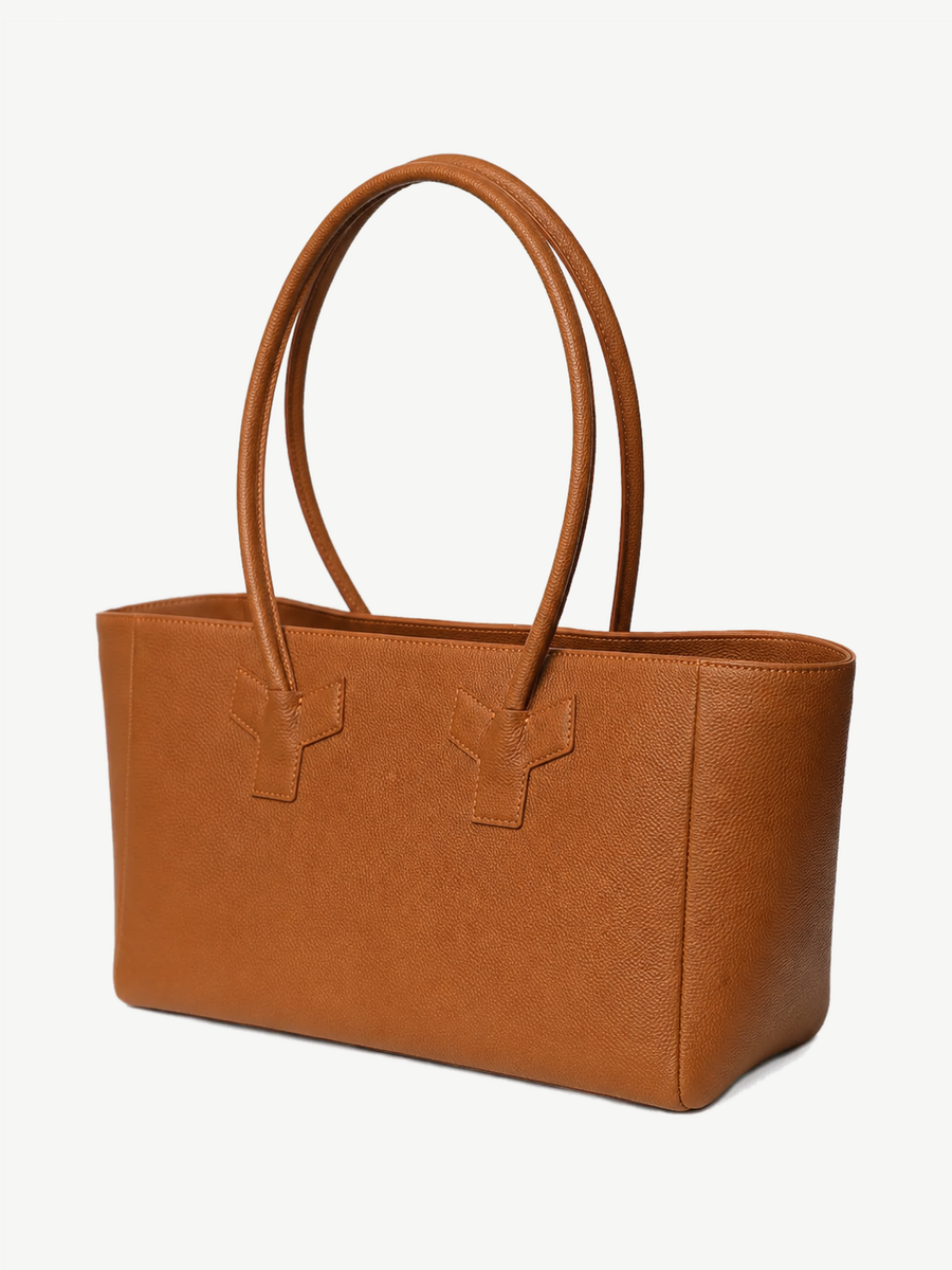 Vicky Barcelona Cognac — handmade leather tote by Ache