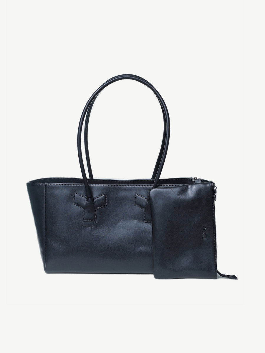 Vicky Barcelona Navy — handmade leather tote by Ache