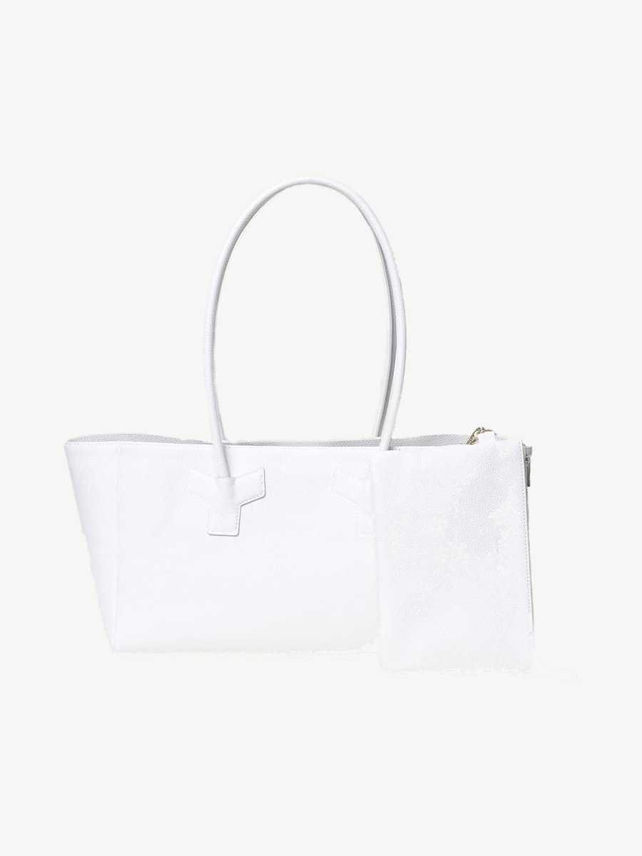 Vicky Barcelona White — handmade leather tote by Ache